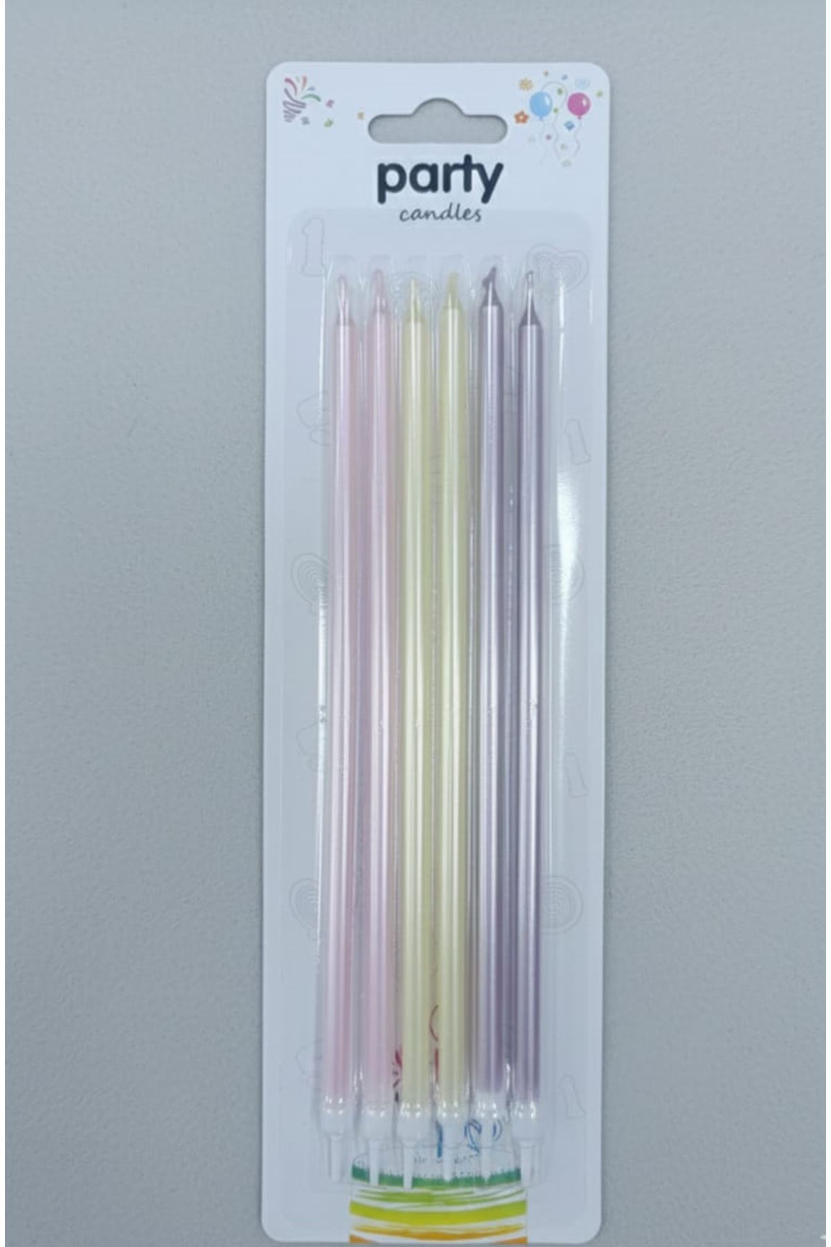 Pasta Mumu S6909-9 İnce Uzun Renkli 6'lı Set