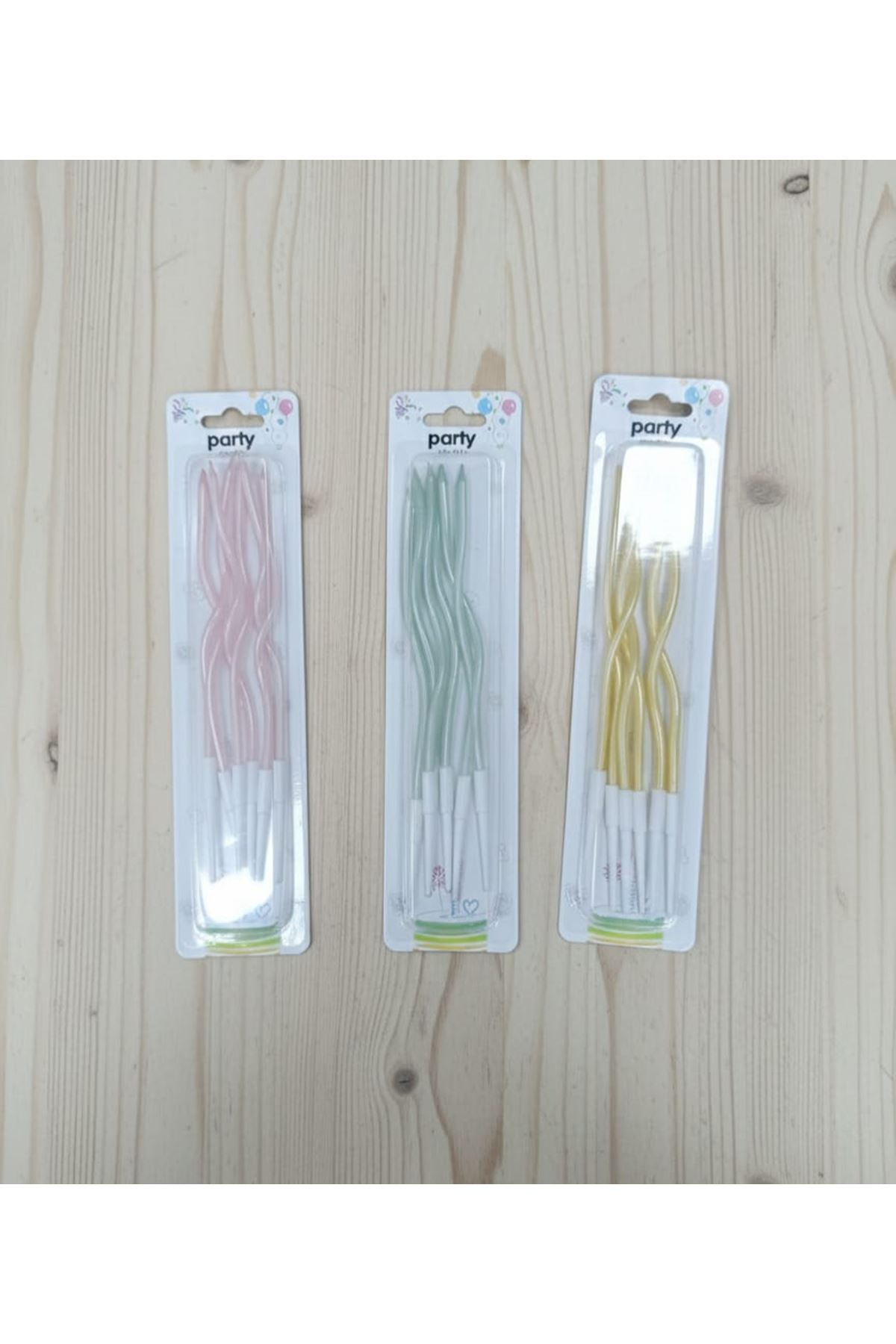 Pasta Mumu S6909-12 Kıvrımlı Makaron Parlak 6'lı