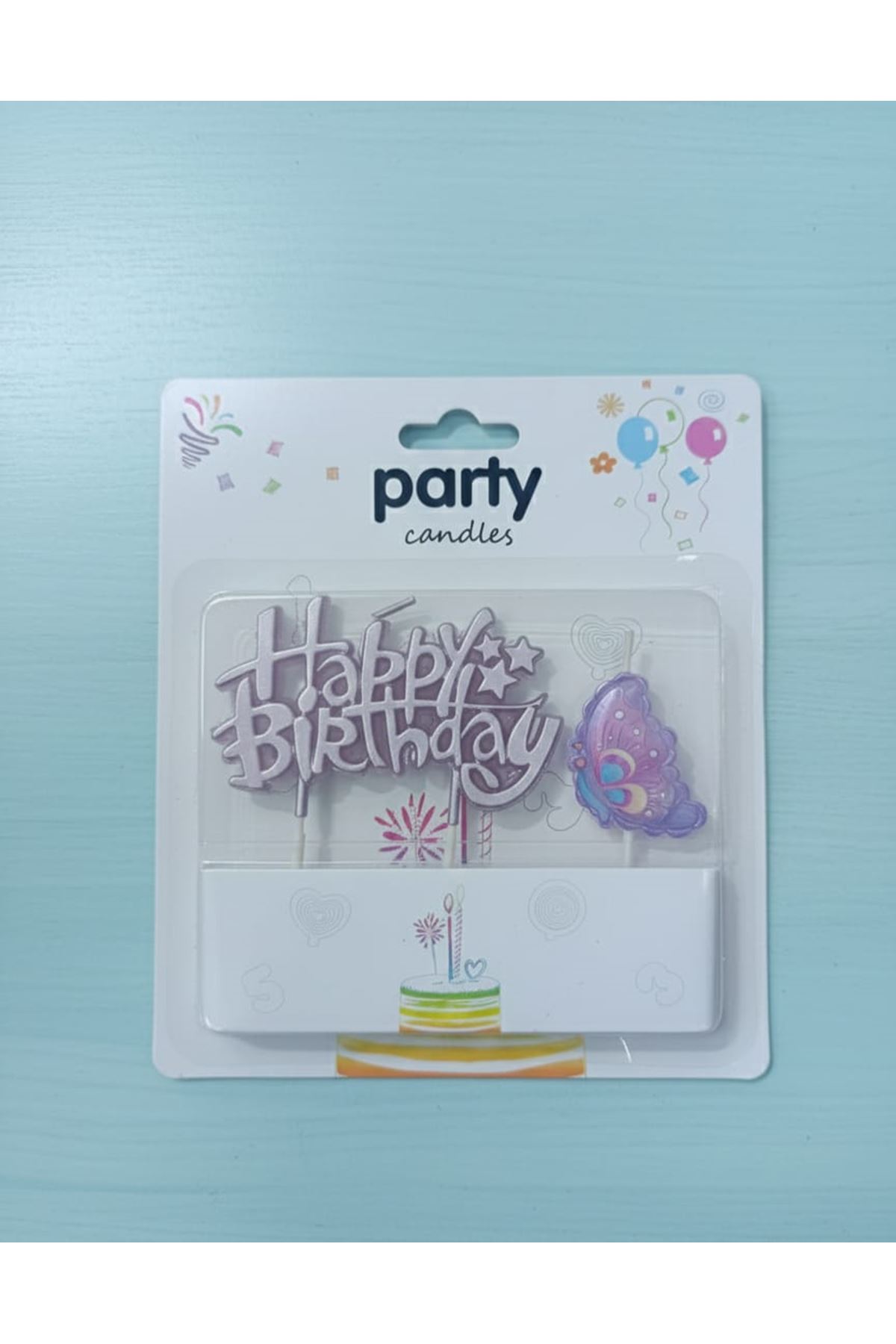 Pasta Mumu S6909-21 Happy Birthday Kelebek 2'li Set