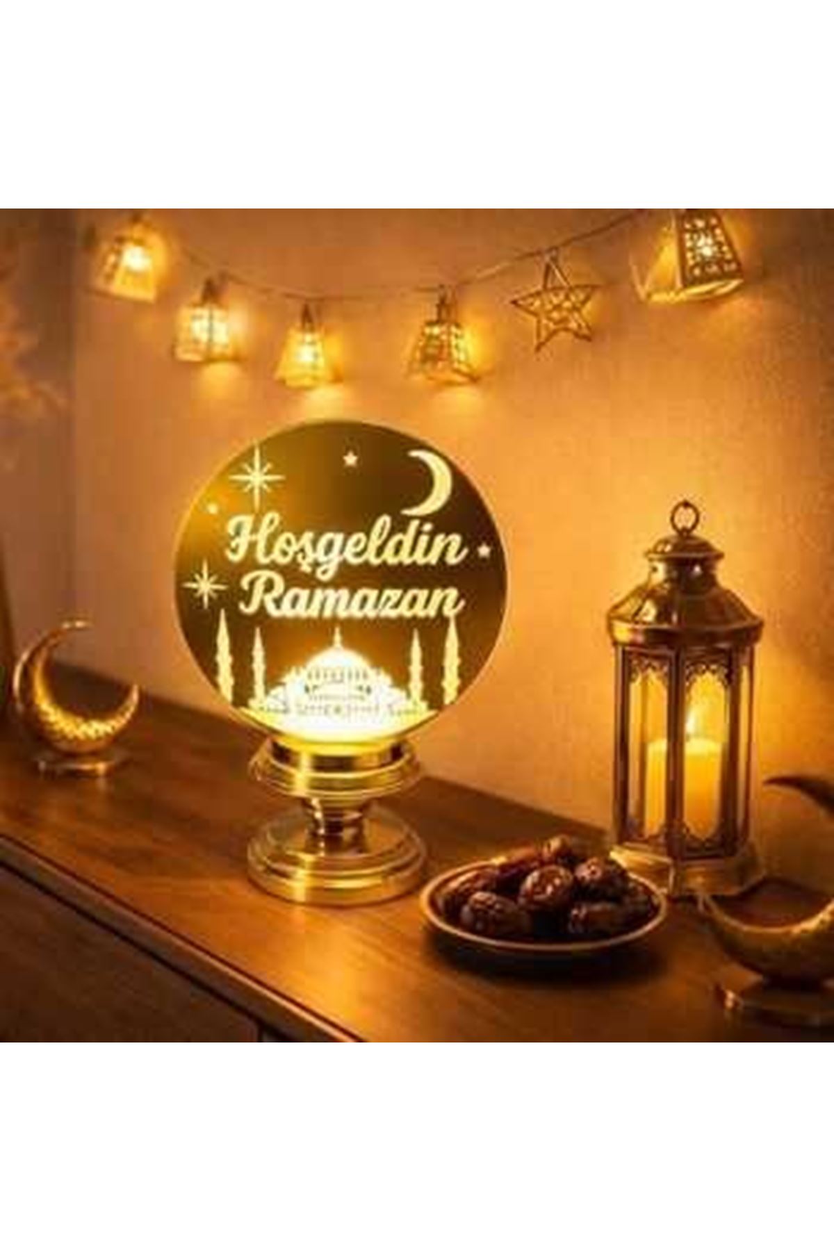 Ramazan Dekoratif Masa Üstü Led Hoşgeldin Ramazan