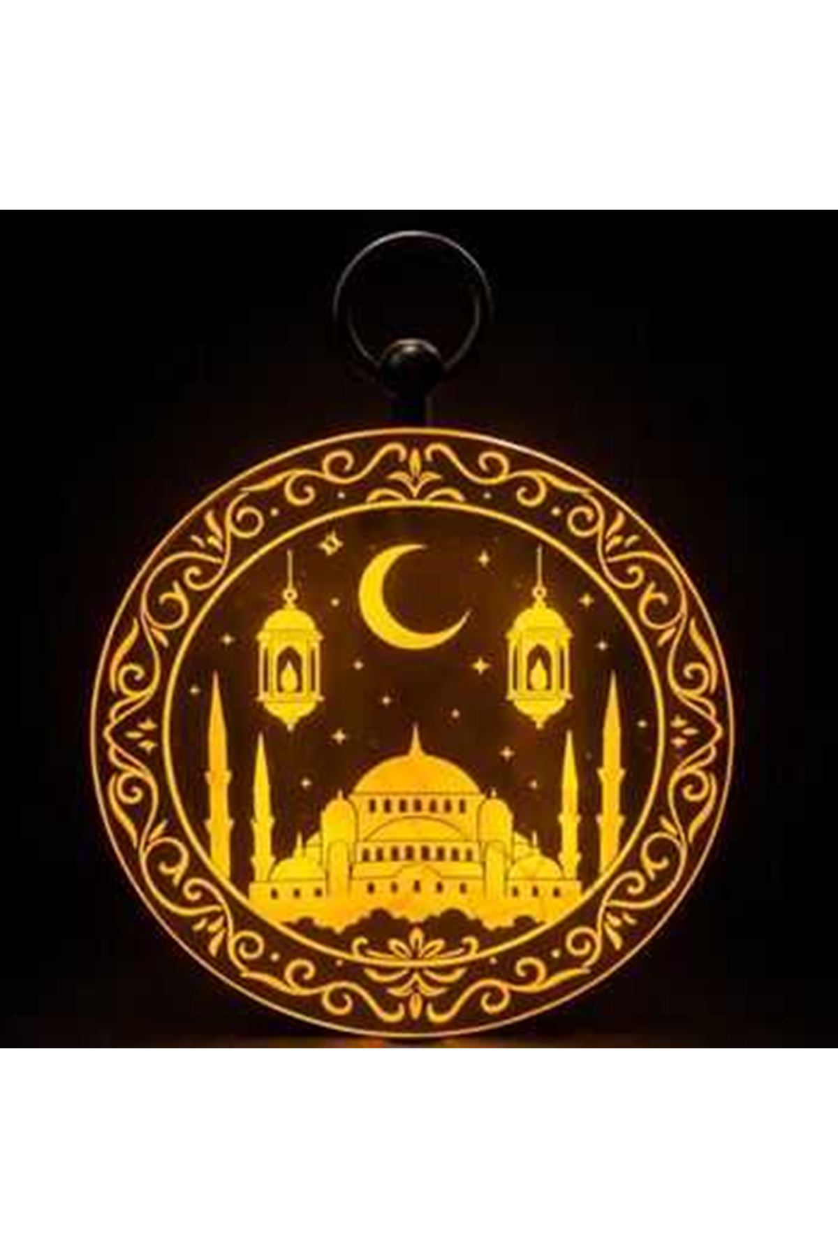 Ramazan Dekoratif Masa Üstü Led Cami Silüet