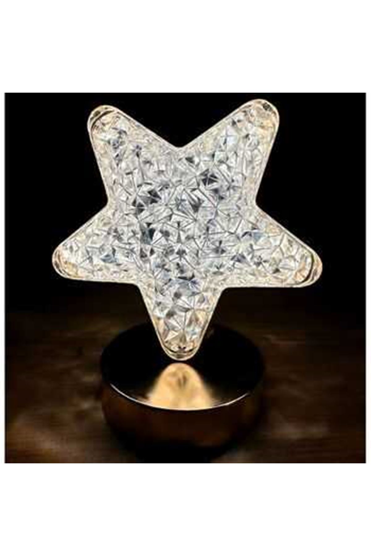 Ramazan Dekoratif Masa Üstü Led Kristal Yıldız