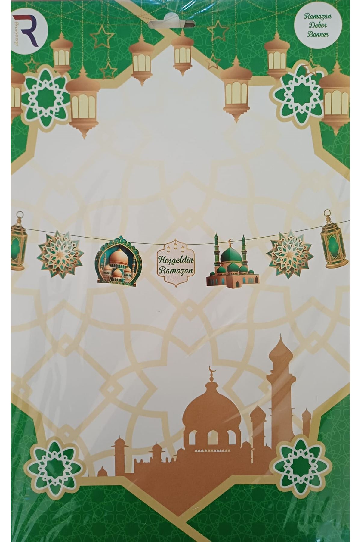 Dekoratif Banner Hoşgeldin Ramazan Yeşil