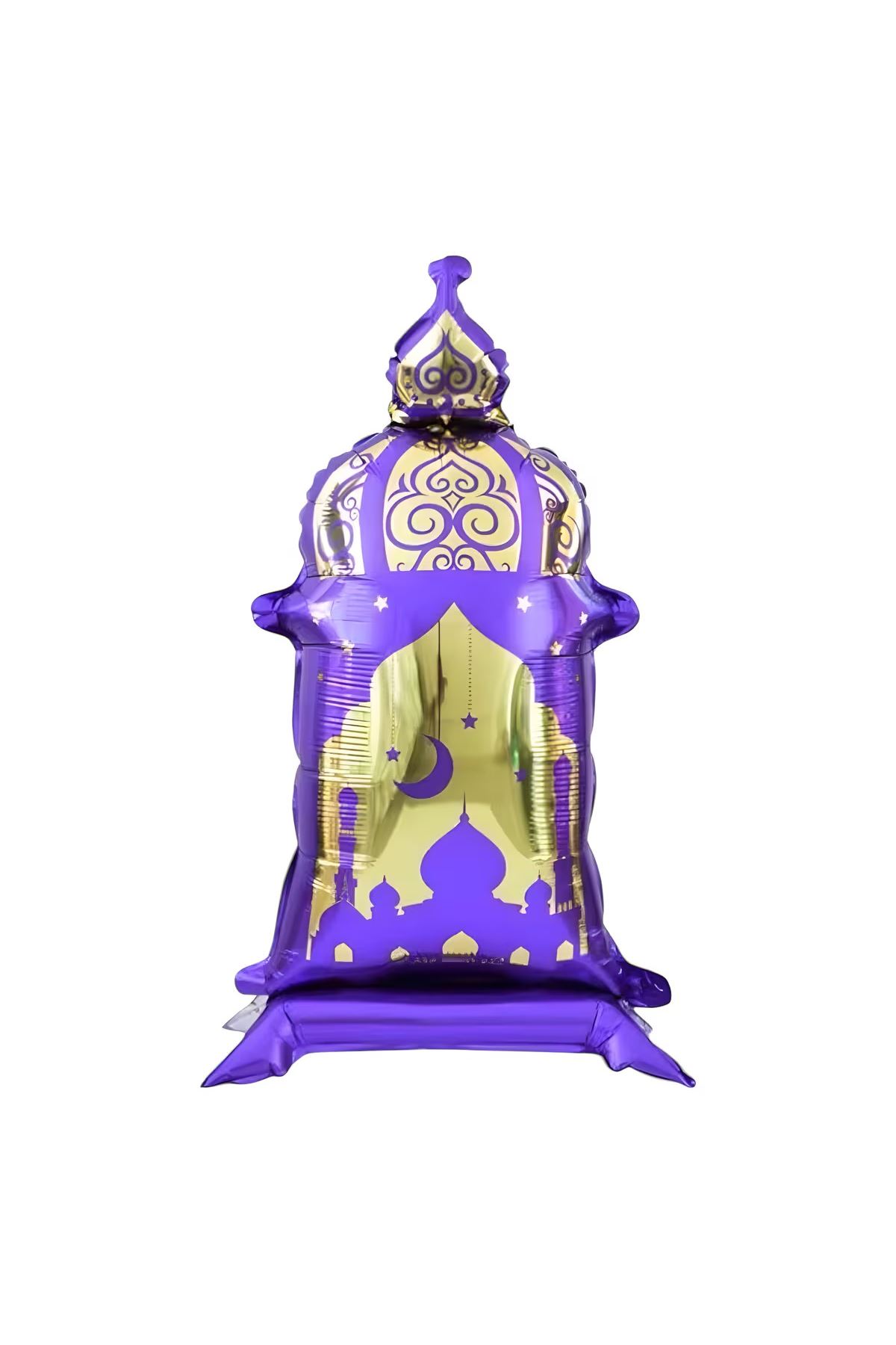 Fener Şekilli Ayaklı Folyo Balon Mor 0586