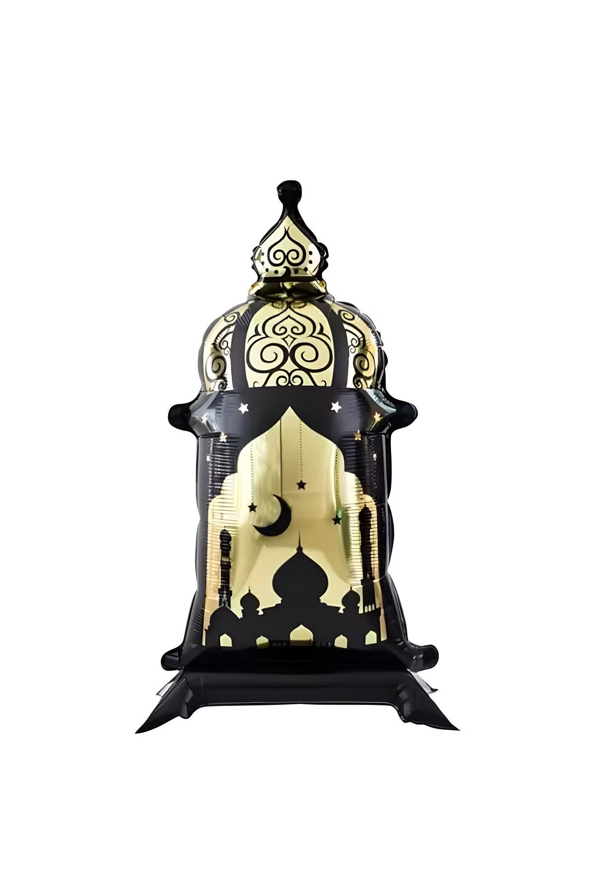 Fener Şekilli Ayaklı Folyo Balon Siyah 0586