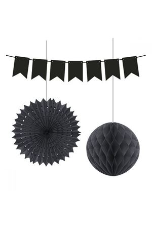 Üçlü Tavan Süsü Siyah