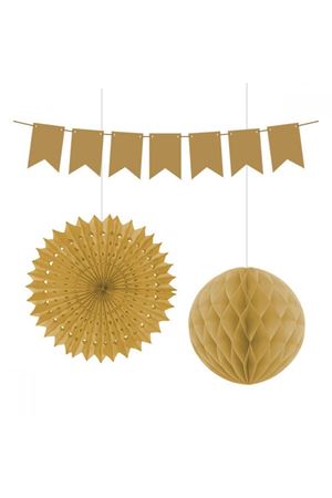 Üçlü Tavan Süsü Gold