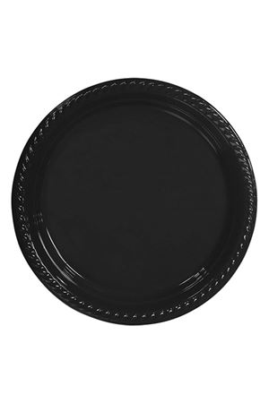 Kullan At Plastik Tabak Siyah 10 Adet