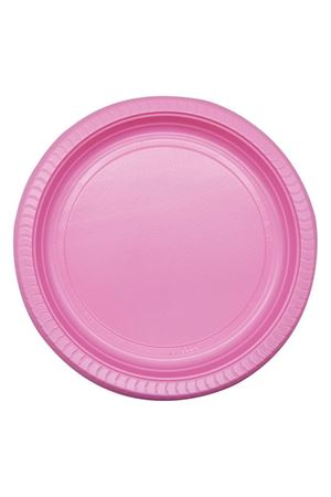 Kullan At Plastik Tabak Pembe 10 Adet