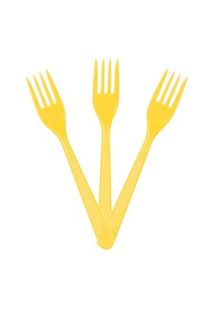 Kullan At Çatal Sarı 10 Adet