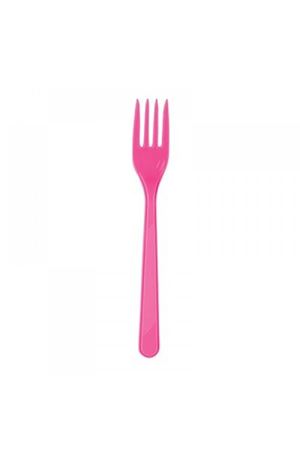 Kullan At Çatal Fuşya 25 Adet - PartiPan