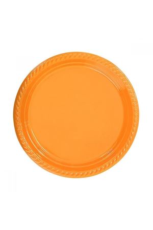 Kullan At Plastik Tabak Turuncu 10 Adet