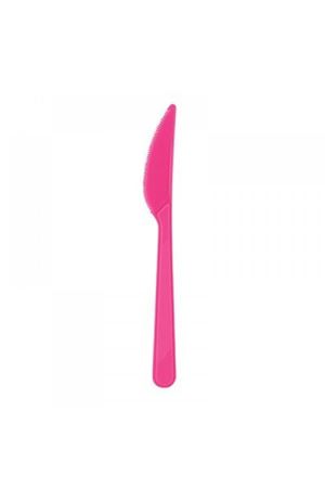 Kullan At Bıçak Fuşya 10 Adet - PartiPan