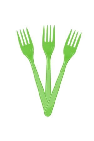 Kullan At Çatal Yeşil 10 Adet