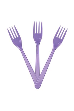 Kullan At Çatal Lila 10 Adet