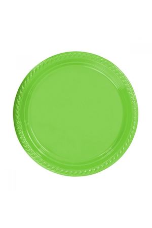 Kullan At Plastik Tabak Yeşil 10 Adet