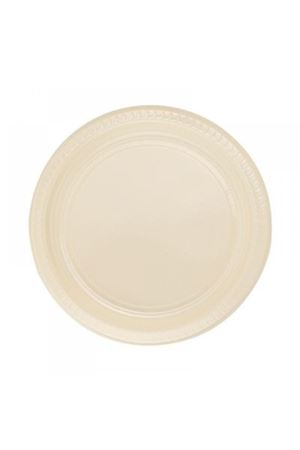 PartiPan Kullan At Tabak Krem 22 cm 25'li