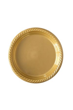 Kullan At Plastik Tabak Gold 10 Adet