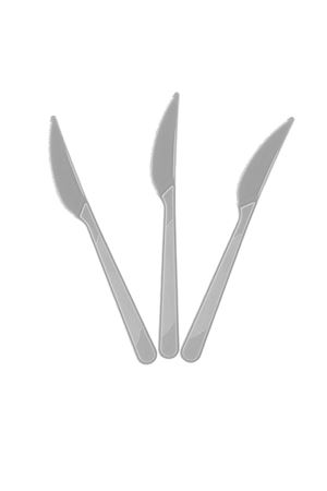 Kullan At Bıçak Gümüş 10 Adet