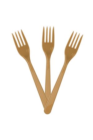 Kullan At Çatal Gold 10 Adet