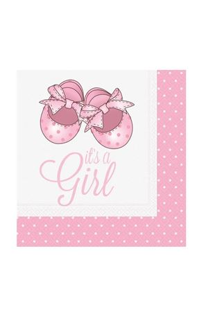 Pembe Patikler Kağıt Peçete 20 Adet