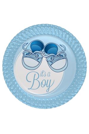 Mavi Patikler Karton Tabak 8 Adet