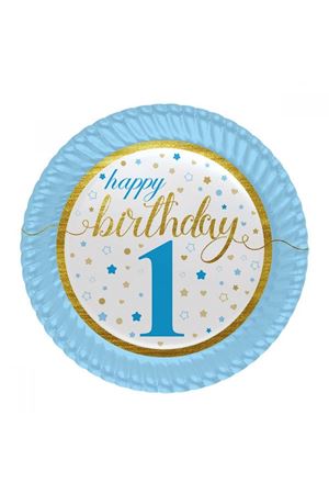 Küçük Yıldızlar 1 Yaş Mavi Tabak