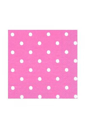 Beyaz Puantiyeli Pembe Peçete