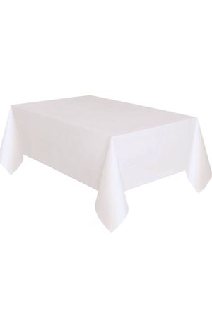 Beyaz Plastik Masa Örtüsü