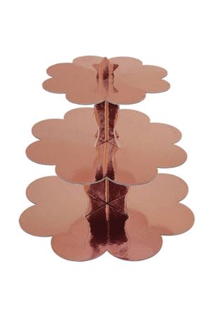 Bakır Renk Metalik Kek Standı