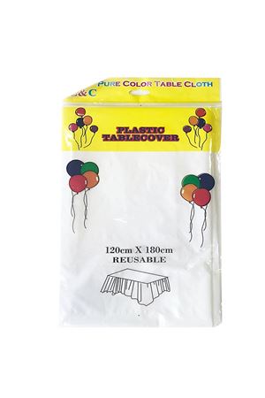 Beyaz Plastik Masa Örtüsü