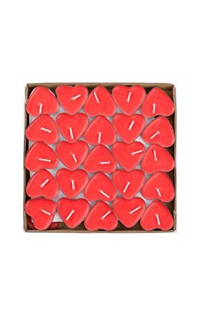 Kalp Şekilli Tealight Mum 50 adet