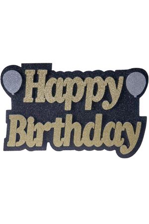 Happy Birthday Balonlu Strafor Gold