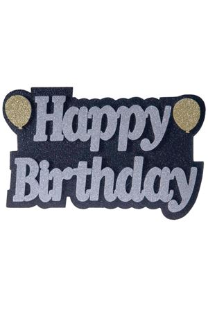 Happy Birthday Balonlu Strafor Gümüş