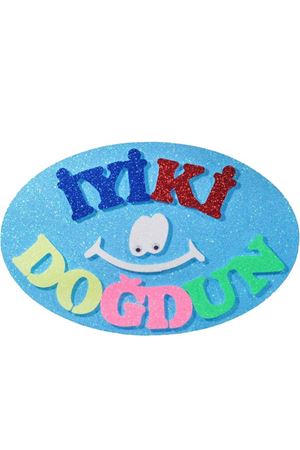 İyi ki Doğdun Gülen Yüz Strafor Mavi