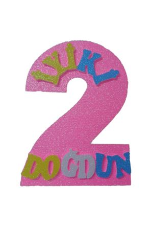 İyi ki Doğdun 2 Yaş Strafor Pembe