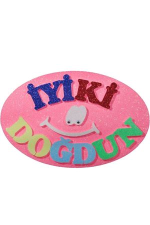 İyi ki Doğdun Gülen Yüz Strafor Pembe