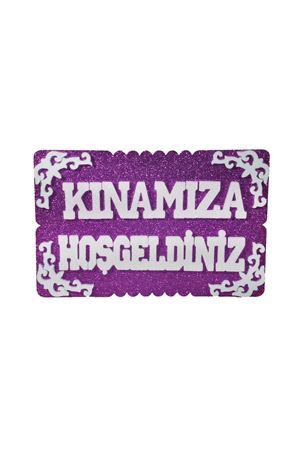 Kınamıza Hoş Geldiniz Strafor Mor