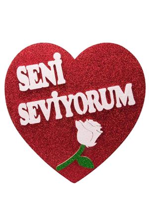 Kalp Seni Seviyorum Strafor 50 cm