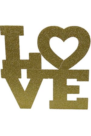 Love Altın Strafor Süs