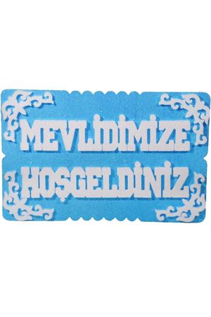 Mevlidimize Hoş Geldiniz Strafor Mavi