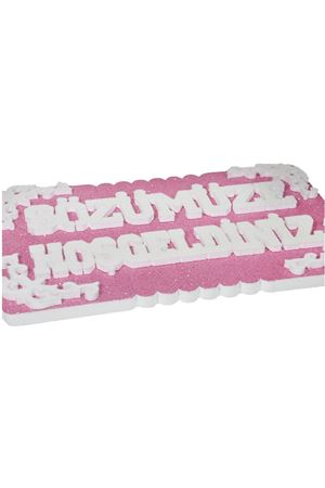 Sözümüze Hoş Geldiniz Strafor Pembe