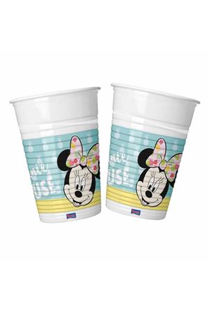 Minnie Tropical Plastik Bardak 8 Adet