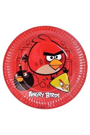 Angry Birds Karton Tabak 8 Adet