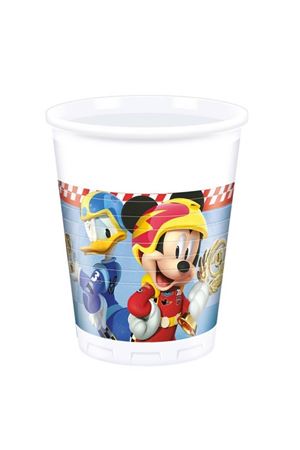 Mickey Roadster Plastik Bardak 8 Adet