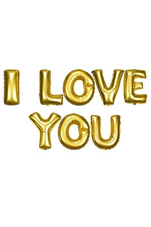 I Love You Gold Folyo Balon 40 cm