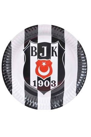 Beşiktaş Karton Tabak 8 Adet