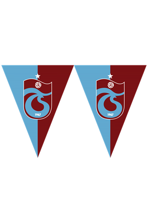 Trabzonspor Üçgen Bayrak Set