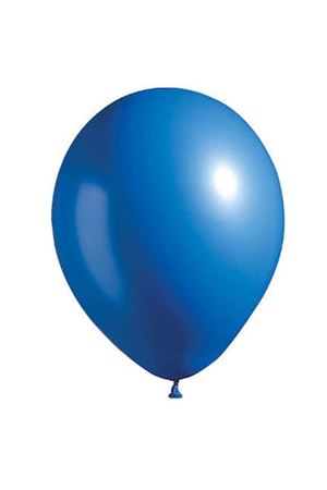 Metalik Balon Mavi 100 Adet
