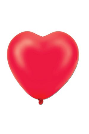 Kalp Şekilli Kırmızı Balon 100 Adet